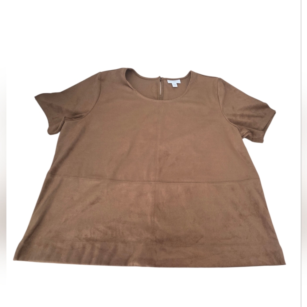 J. Jill WomensFaux Suede Top - Picture 2 of 5